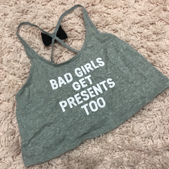 Victoria's Secret Other - VS Bad Girls Get Presents Too Sequin Bow Crop!
